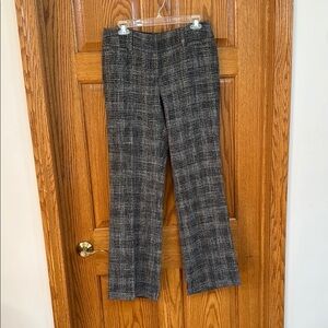 Gray Dress Pants with Classic Plaid Pattern